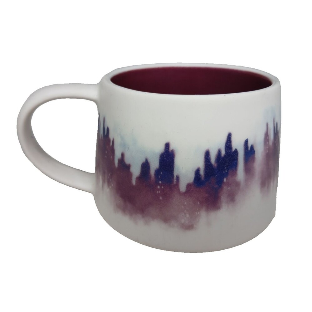 Cypress Home Coffee Mug Hand Crafted Artisan Series Purple Skyline Ceramic Mug - Picture 2 of 5